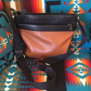 Coach Leather Slim Crossbody Messenger Bag